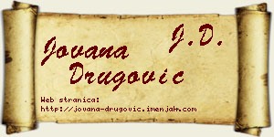 Jovana Drugović vizit kartica